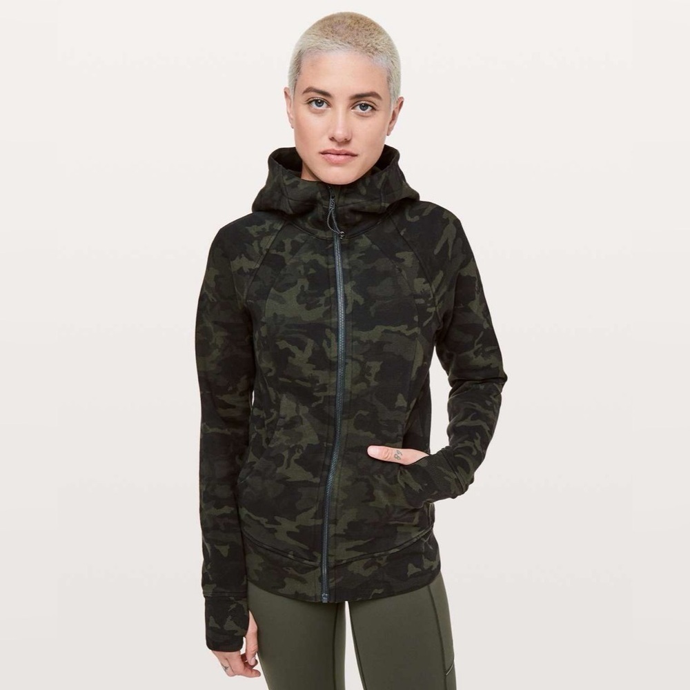 Lululemon | Scuba Hoodie *Light Cotton Fleece Camo Size 2